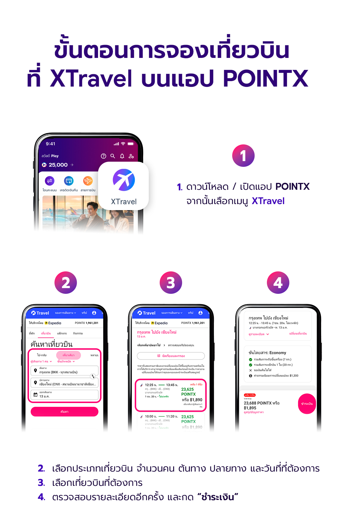 เปลี่ยนคะแนนให้เป็นทริปในฝัน ที่ XTravel
