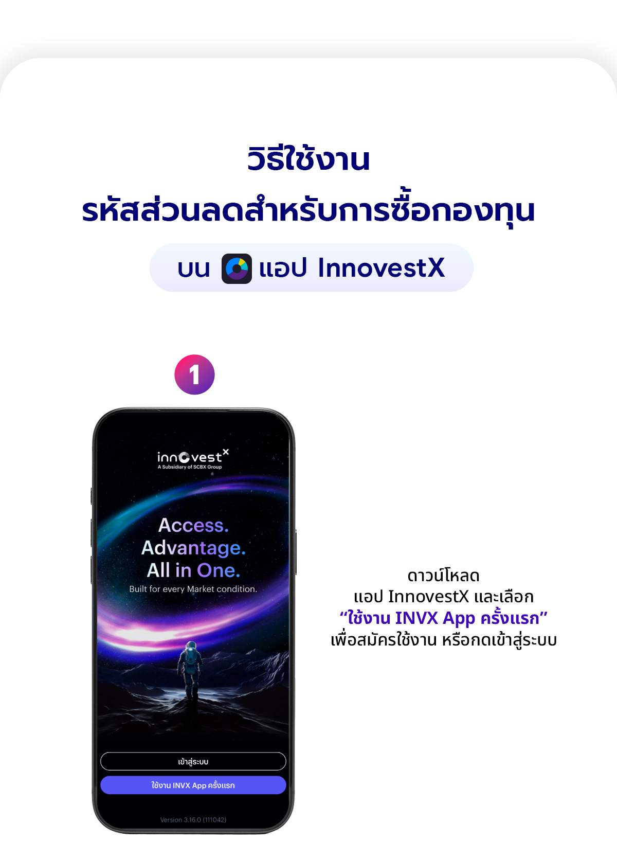 POINTX discount coupon for InnovestX